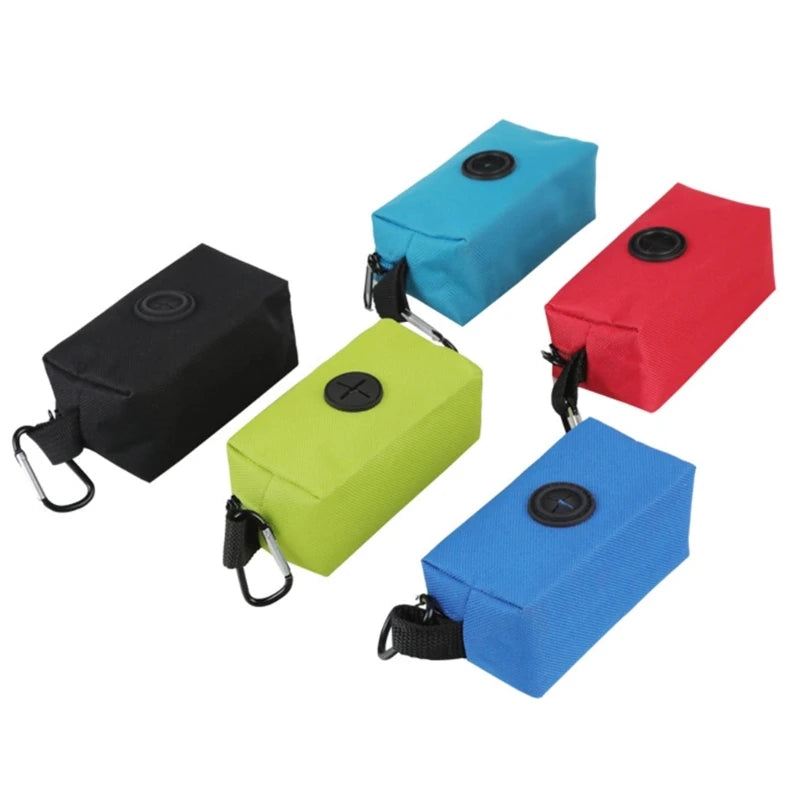 Pet Dog Poop Bag Holder Leash Attachment Adjustable Travel Garbage Bag Dogs Waste Poop Bags Dispenser Pet Cleaning Tools